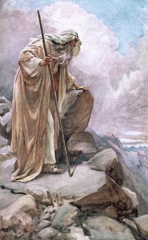 Moses auf Pisgah von Harold Copping