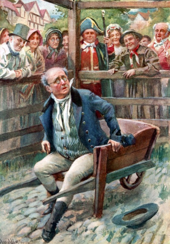 Mr. Pickwick im Pfund von Harold Copping