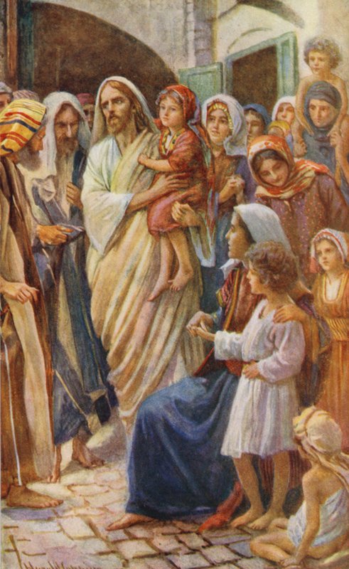 Neues Testament: Die kleinen Kinder von Harold Copping