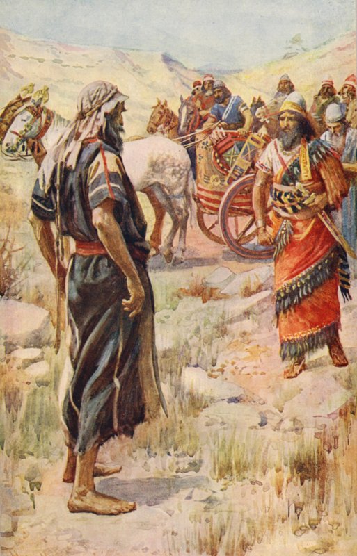 Altes Testament: Elija und Ahab von Harold Copping