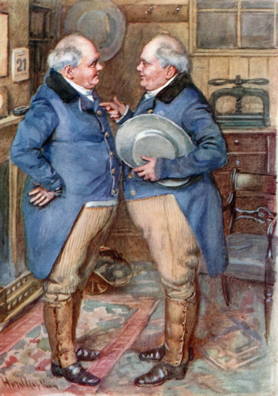 Die Brüder Cheeryble von Harold Copping