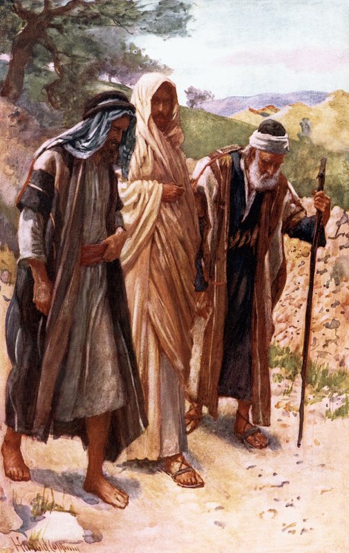 Der Weg nach Emmaus von Harold Copping