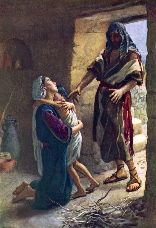 Die Witwe von Zarephath von Harold Copping