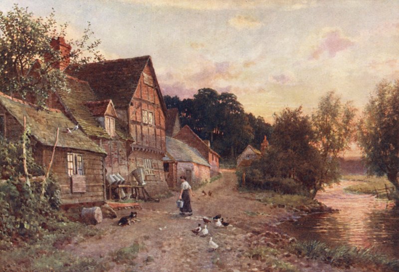 Ein Milchbauernhof, Farnham von Harold Sutton Palmer