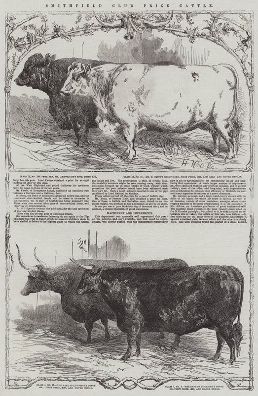 Smithfield Club Preisrinder von Harrison William Weir