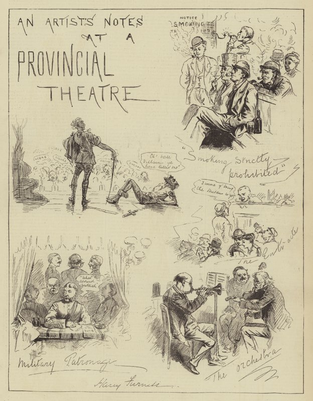 Notizen eines Künstlers in einem Provinztheater von Harry Furniss