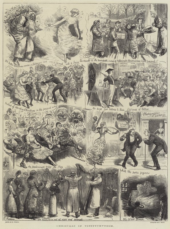 Weihnachten in Topsyturvydom von Harry Furniss