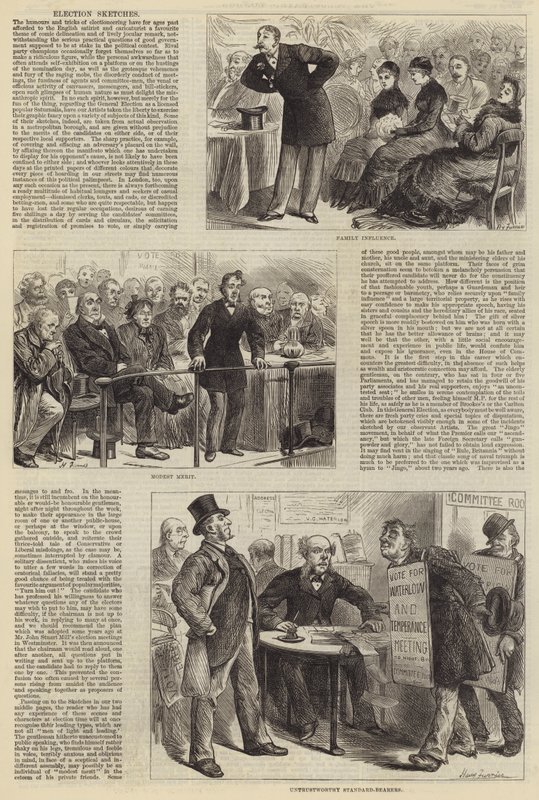 Wahlskizzen von Harry Furniss