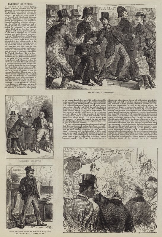 Wahlskizzen von Harry Furniss