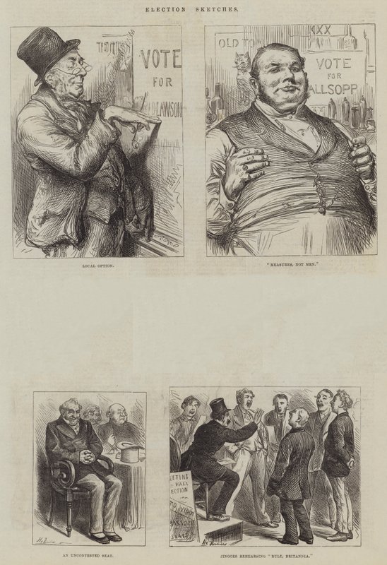 Wahlskizzen von Harry Furniss