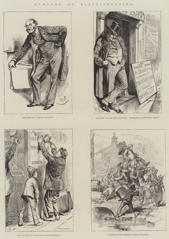 Humours of Electioneering von Harry Furniss