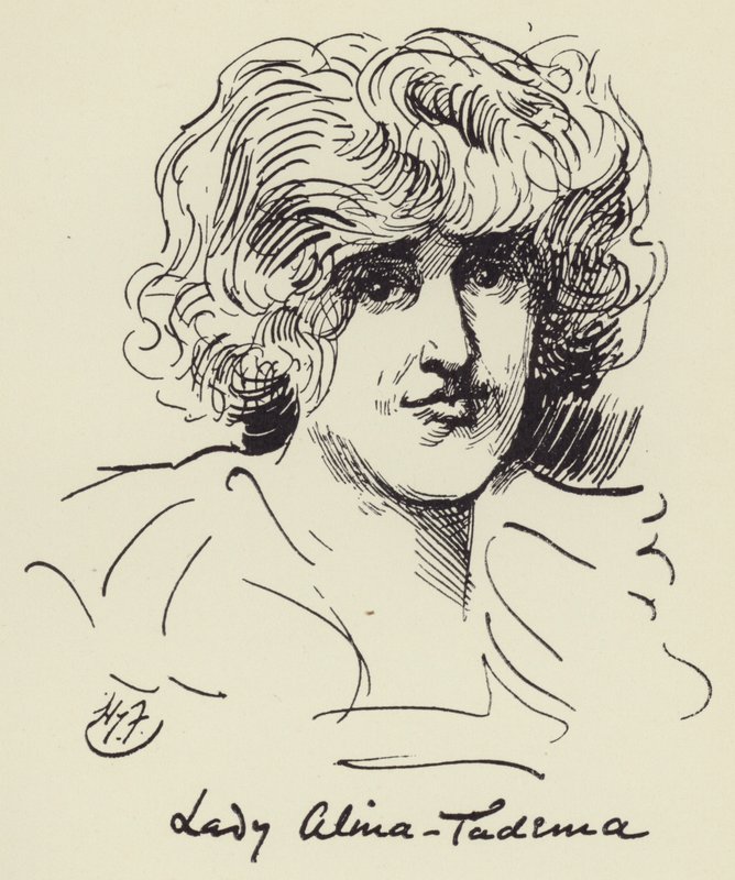 Lady Alma Tadema von Harry Furniss