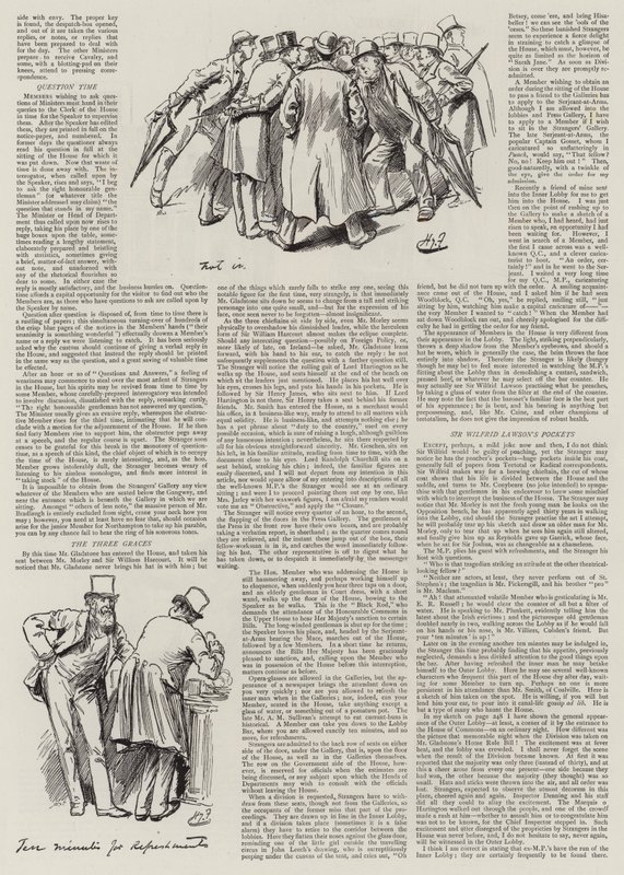 Leben im Parlament, Fremde im Haus von Harry Furniss