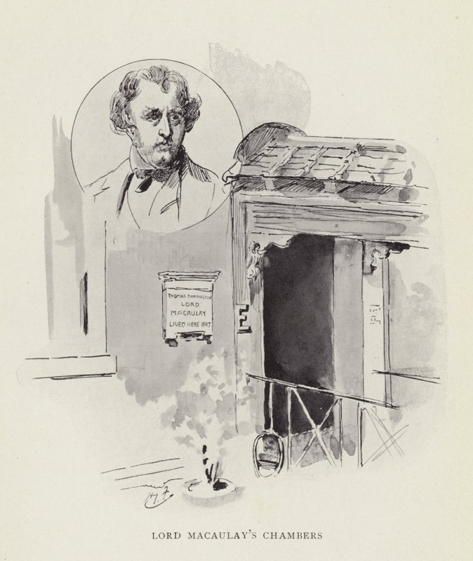 Lord Macaulays Kammern von Harry Furniss