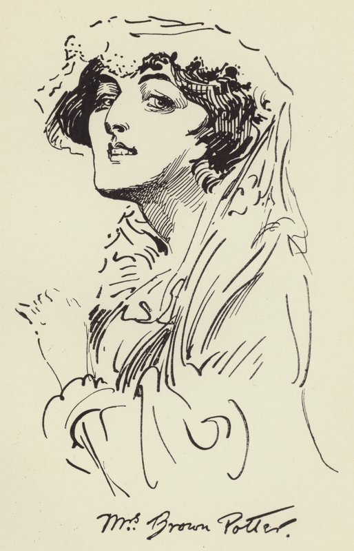 Mrs Brown Potter von Harry Furniss