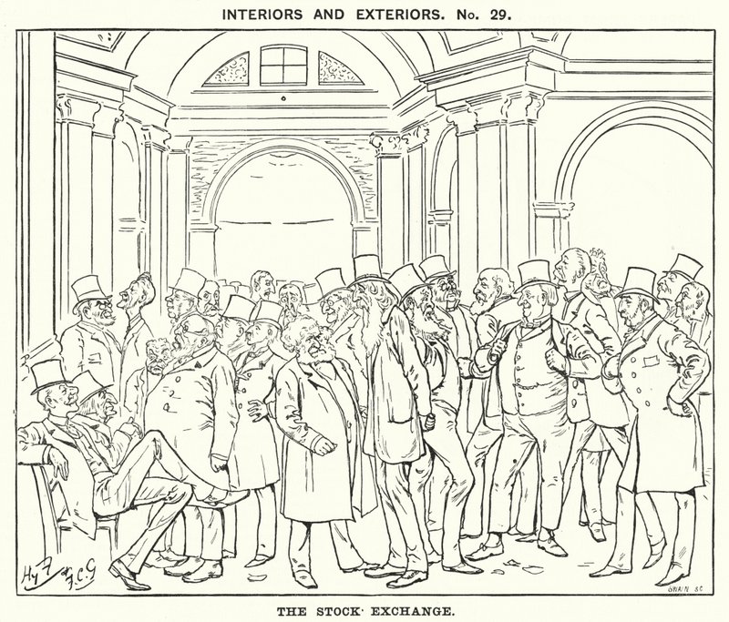 Die Börse (Stich) von Harry Furniss