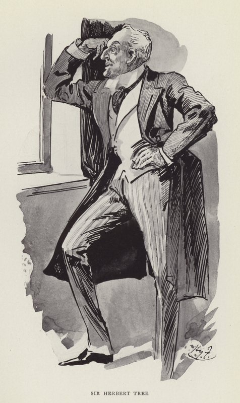 Sir Herbert Tree von Harry Furniss