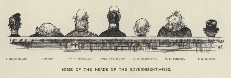 Einige der Köpfe der Regierung von Harry Furniss