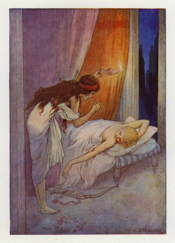 Amor, schlafend von Harry George Theaker
