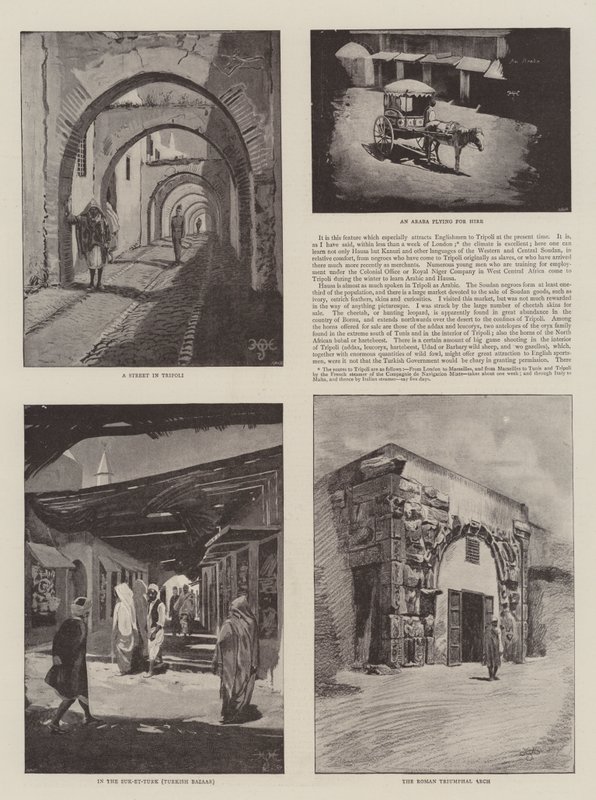 Szenen aus Tripolis von Harry Hamilton Johnston