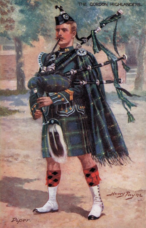 Die Gordon Highlanders, Dudelsackspieler von Harry Payne