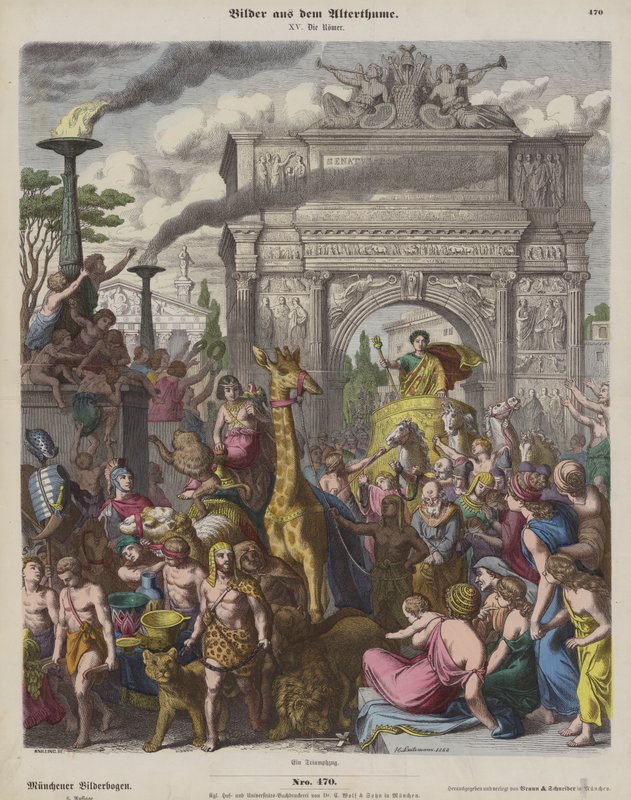 Ein römischer Triumph von Heinrich Leutemann