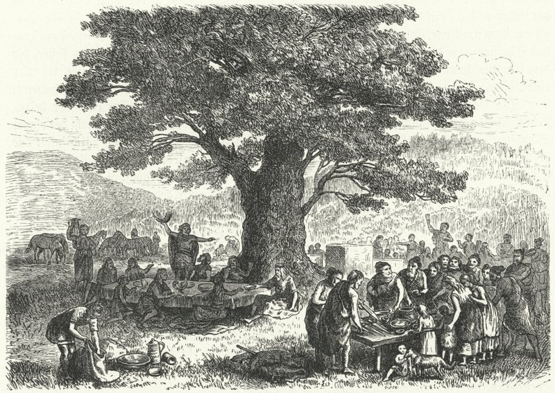Fest im alten Deutschland (Stich) von Heinrich Leutemann