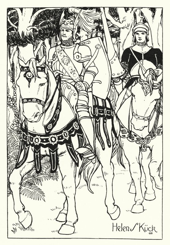Der prächtige Ritter (Gravur) von Helen S. Kuck