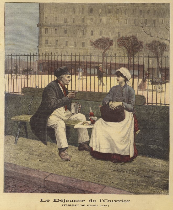Das Mittagessen der Arbeiter von Henri Cain