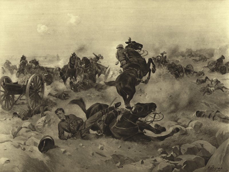 Schlacht von Colenso, 1899 (Gravur) von Henri Louis Dupray