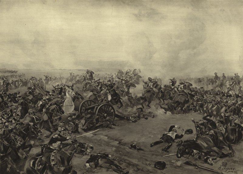 Schlacht von Waterloo, 1815 von Henri Louis Dupray