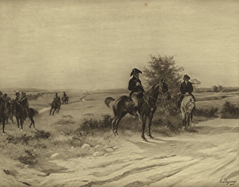 Schlacht von Waterloo, 1815 (Gravur) von Henri Louis Dupray