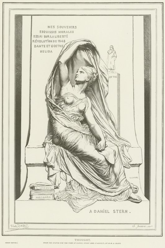 Allegorie des Denkens von Henri Michel Antoine Chapu