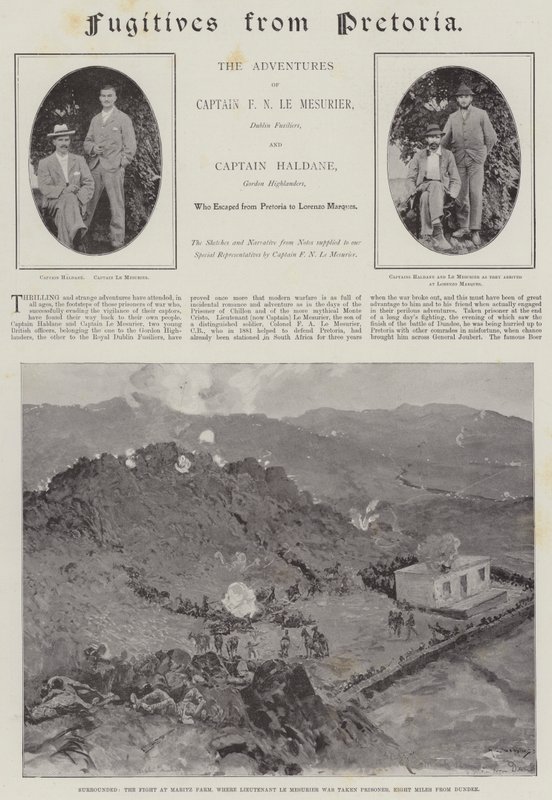 Flüchtlinge aus Pretoria von Henry Charles Seppings Wright