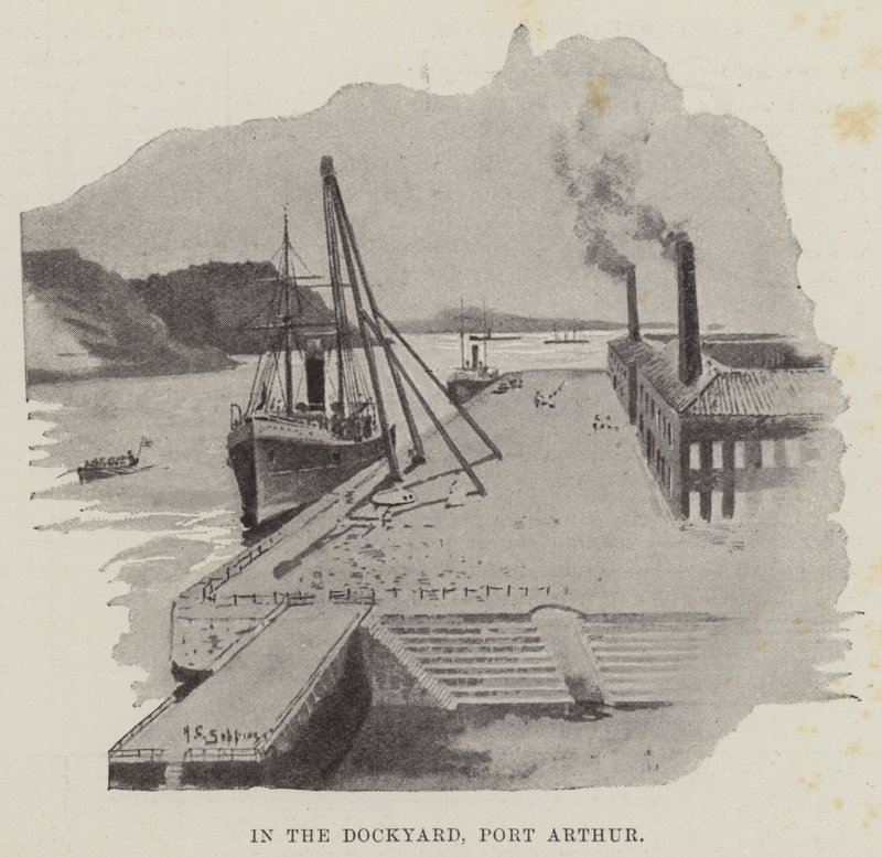 In der Werft, Port Arthur von Henry Charles Seppings Wright
