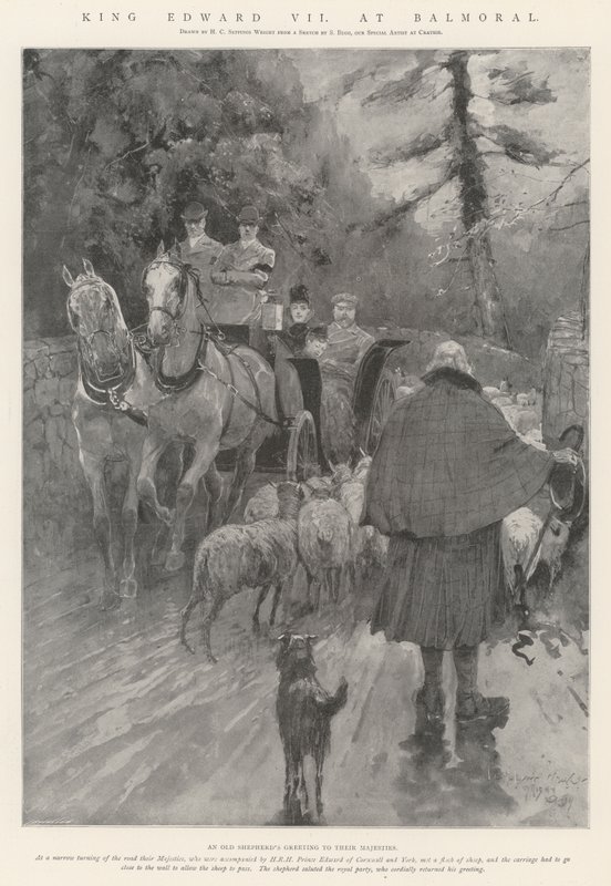 König Edward VII. in Balmoral von Henry Charles Seppings Wright