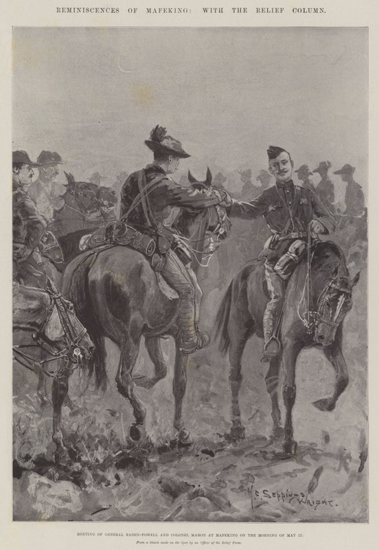 Erinnerungen an Mafeking, mit der Entsatzkolonne von Henry Charles Seppings Wright