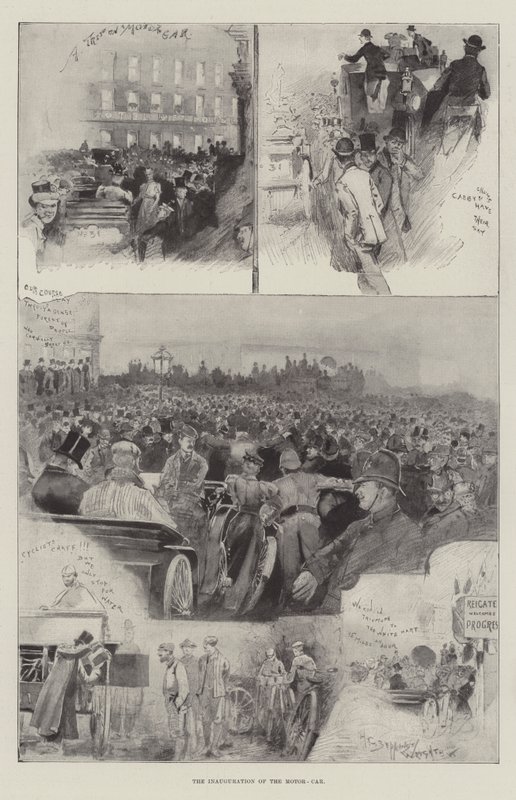 Die Einweihung des Automobils von Henry Charles Seppings Wright
