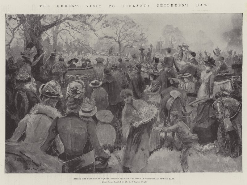 Der Besuch der Königin in Irland, Kindertag von Henry Charles Seppings Wright