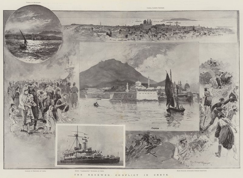 Der erneute Konflikt auf Kreta von Henry Charles Seppings Wright