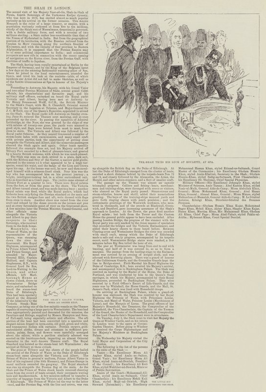 Der Schah in London von Henry Charles Seppings Wright