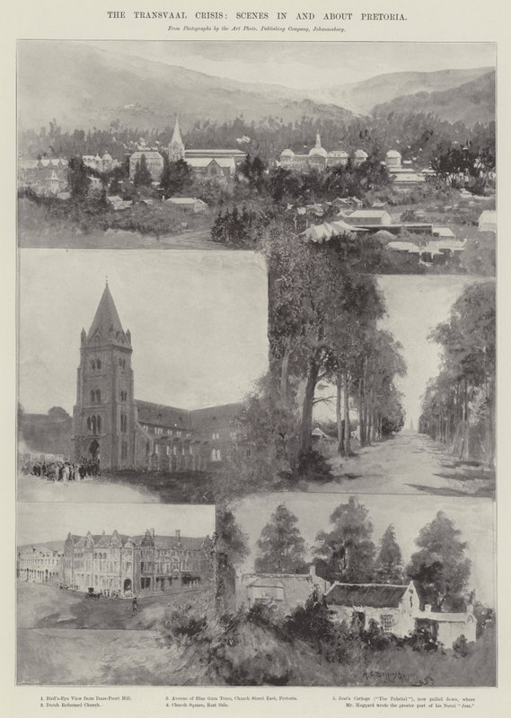 Die Transvaal-Krise, Szenen in und um Pretoria von Henry Charles Seppings Wright