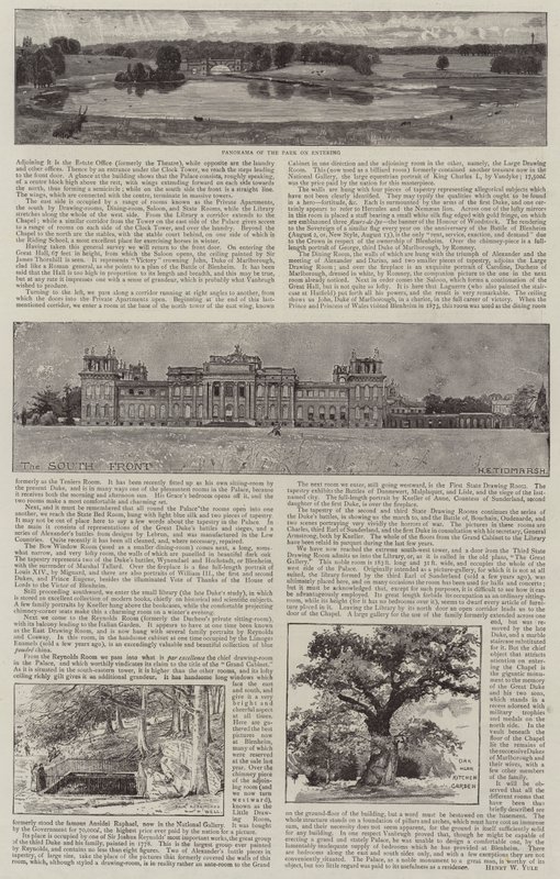 Blenheim Palace illustriert von Henry Edward Tidmarsh