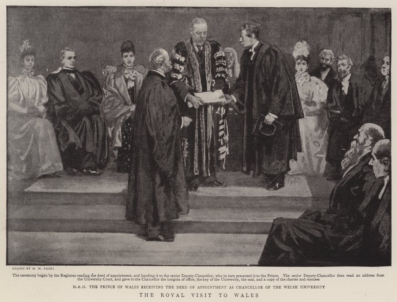 Der königliche Besuch in Wales von Henry Marriott Paget