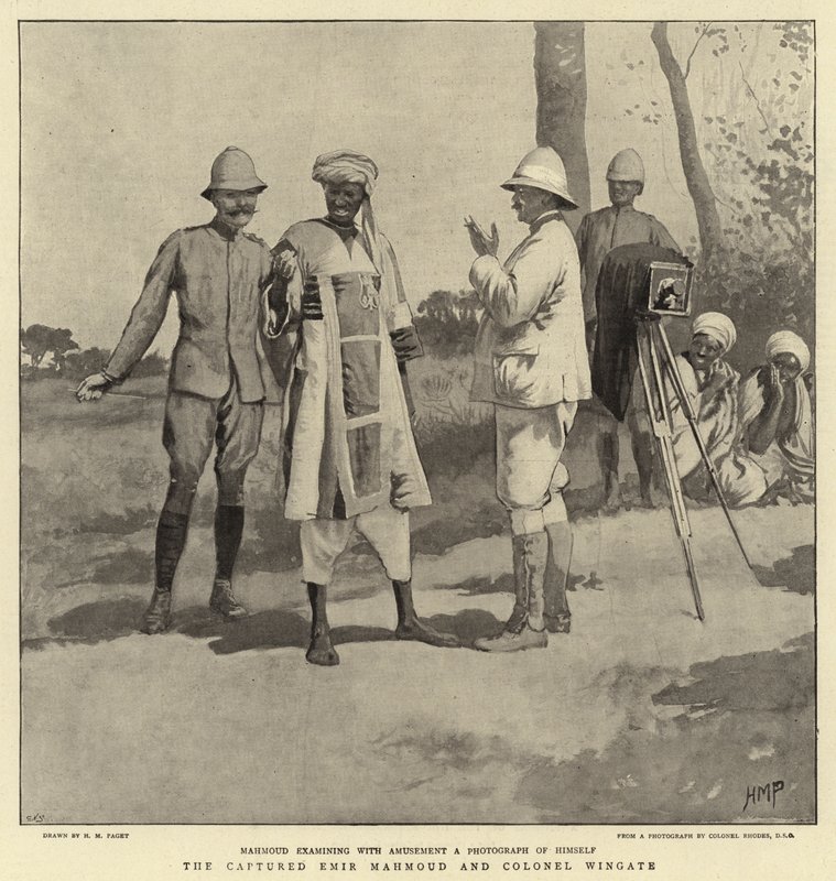 Der gefangene Emir Mahmoud und Oberst Wingate von Henry Marriott Paget