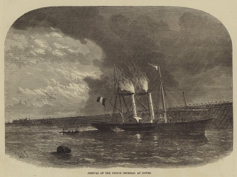 Ankunft des Prinzen Imperial in Dover von Henry Spernon Tozer