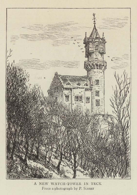 Ein Neuer Wachturm in Teck von Henry William Brewer