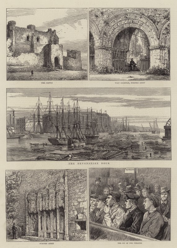 Skizzen in Barrow-in-Furness von Henry William Brewer