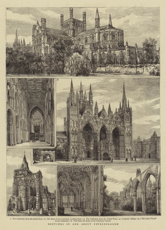 Skizzen in und um Peterborough von Henry William Brewer