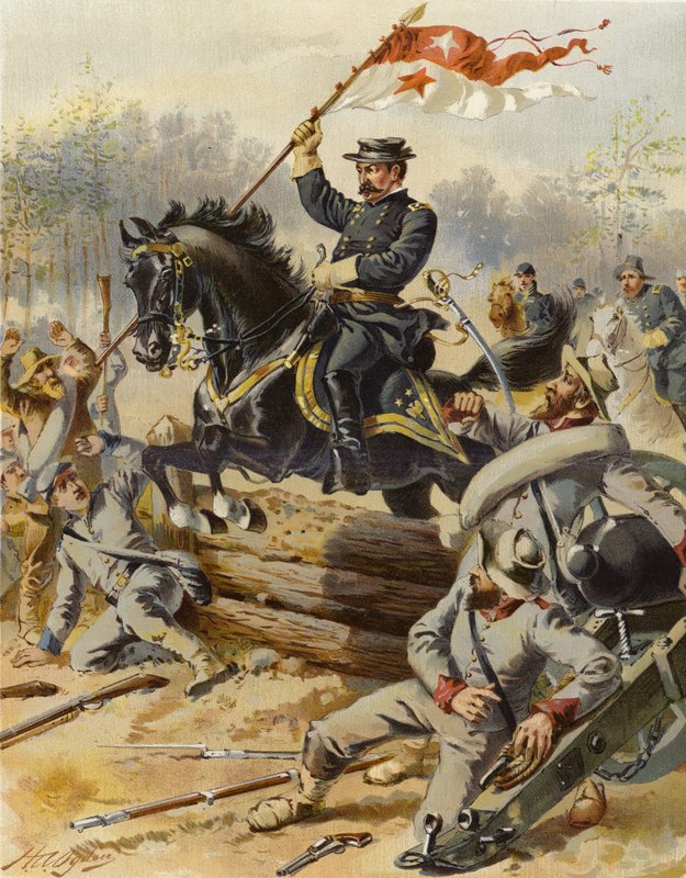 Sheridan bei Five Forks von Henry Alexander (after) Ogden